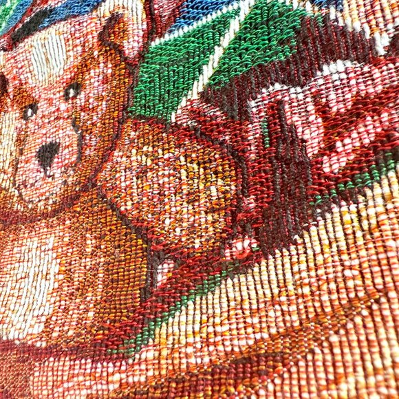 Retro Santa Claus Christmas Holidays Tapestry Table Runner 11.5" x 68" - Picture 6 of 9